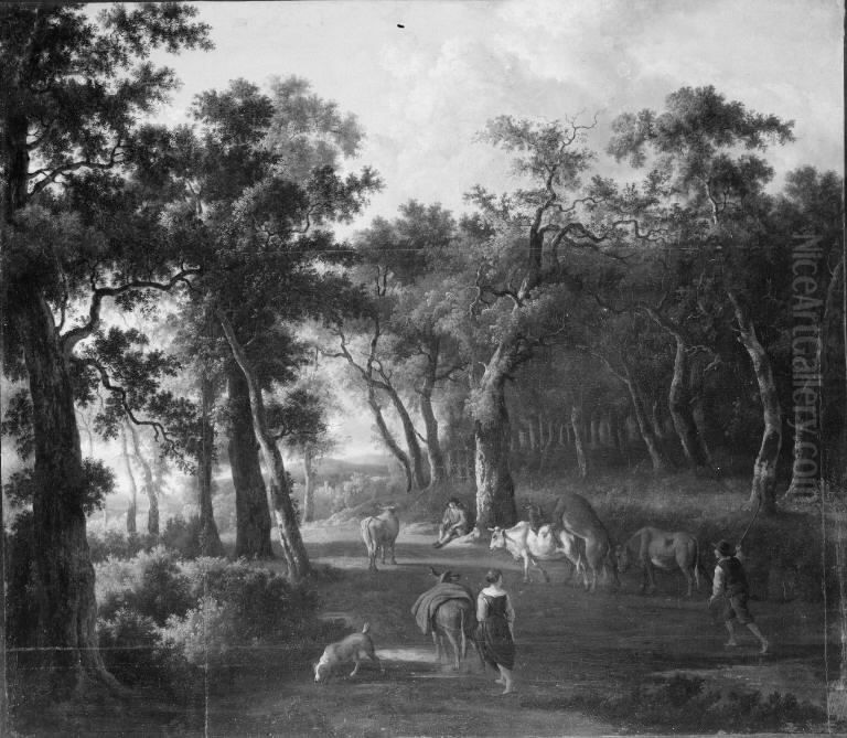 Landscape Oil Painting by Jan Hackaert