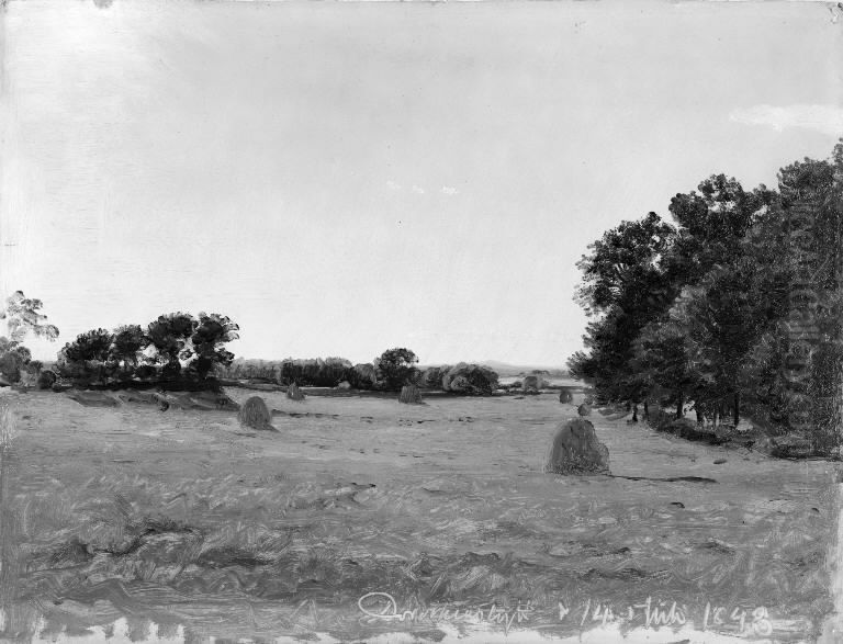 Landscape near the Manor of Dortheaslyst Oil Painting by P. C. Skovgaard