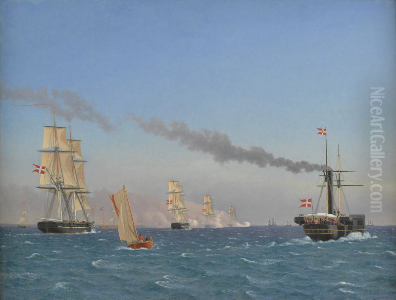 Christian VIII Aboard his Steamship 