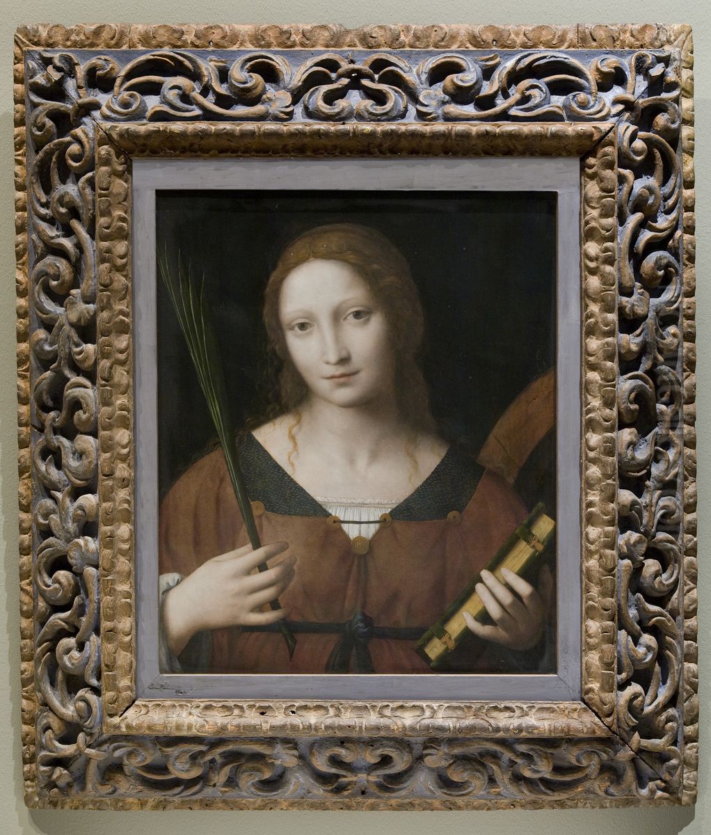 St Catherine of Alexandria Oil Painting by Bernardino Luini