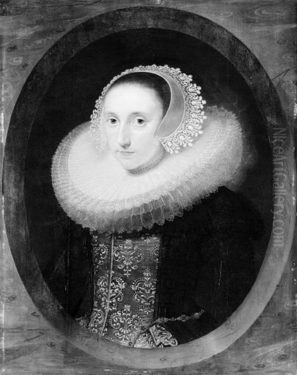 Portrait of a Young Lady Oil Painting by Paulus Moreelse