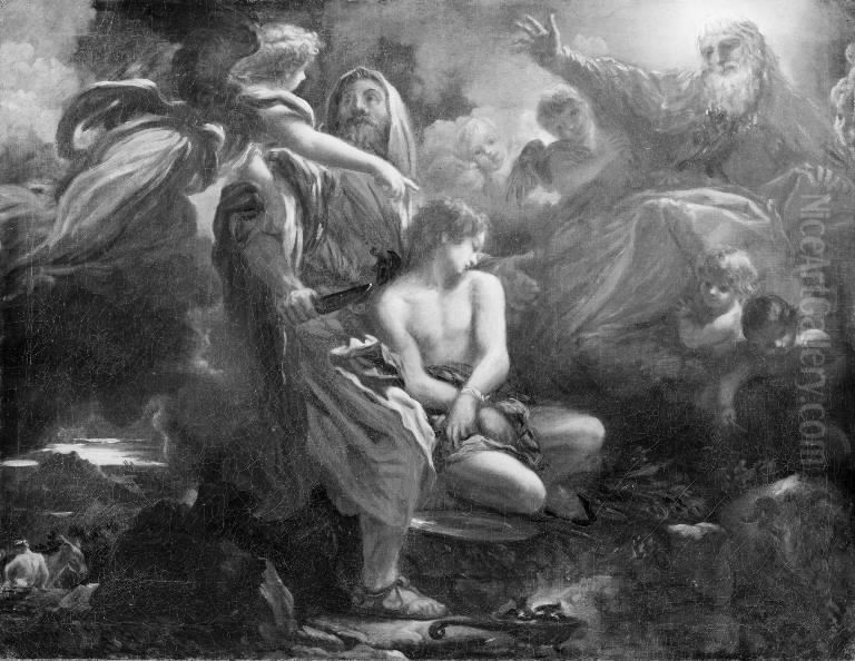 The Sacrifice of Isaac Oil Painting by Livio Mehus