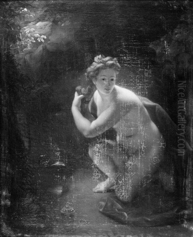 Susanna and the Elders Oil Painting by Godfried Schalcken