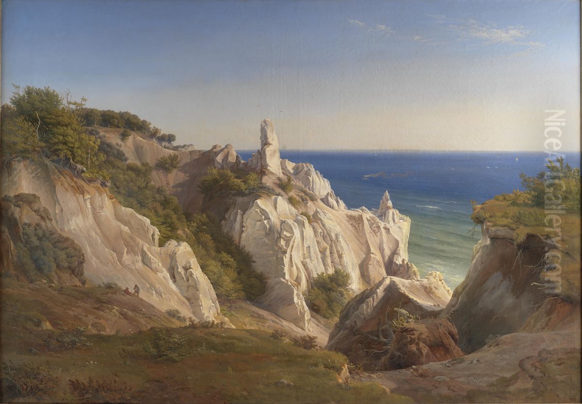Moens Klint, Oil Painting by Louis Gurlitt