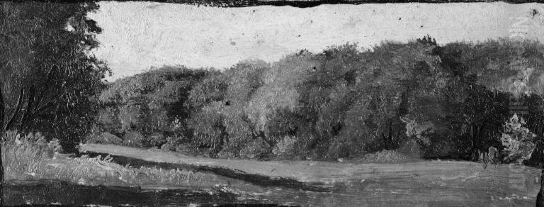 The Fringe of a Wood Oil Painting by Lorenz Frolich