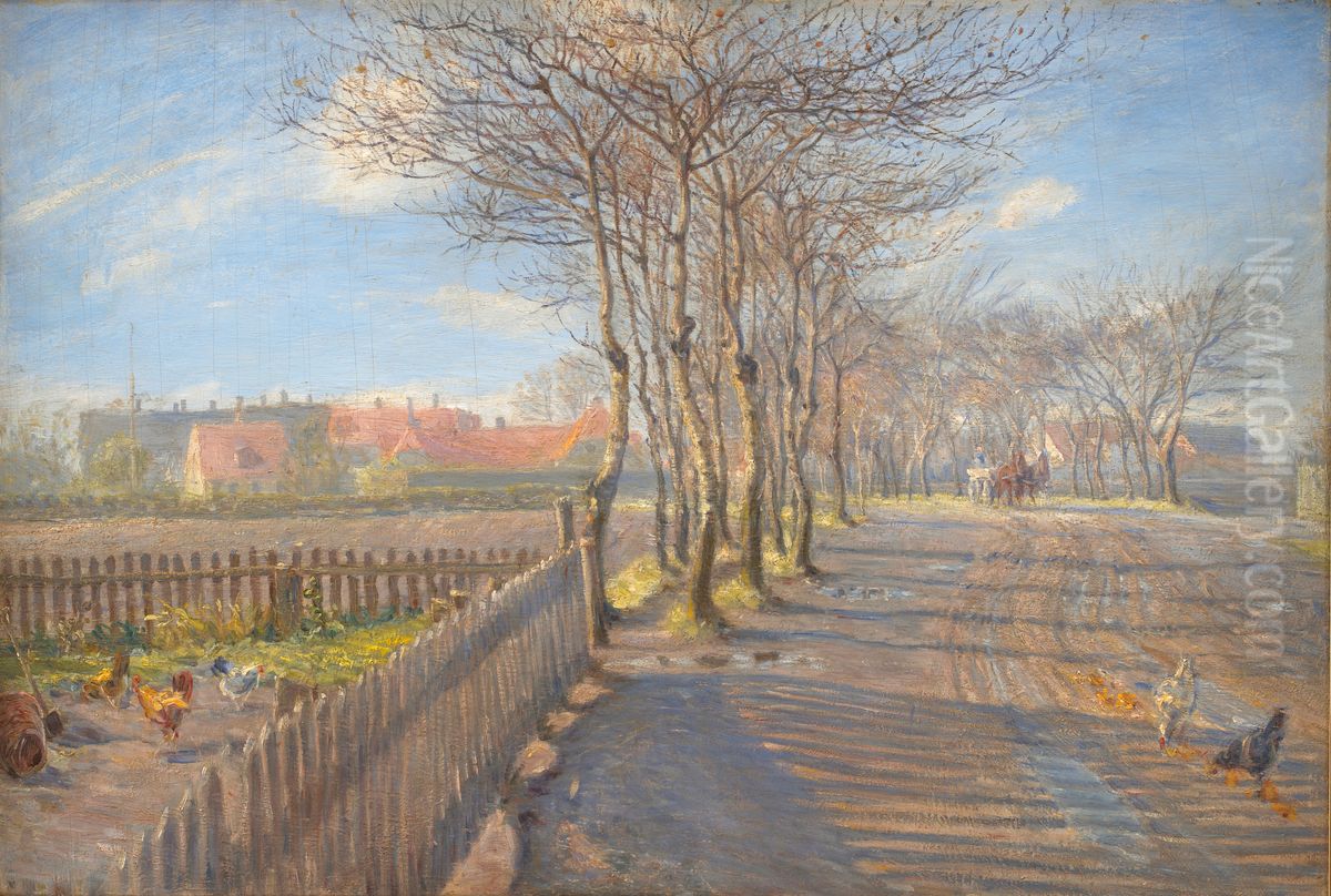 En alle. Kastrup Oil Painting by Theodor Esbern Philipsen