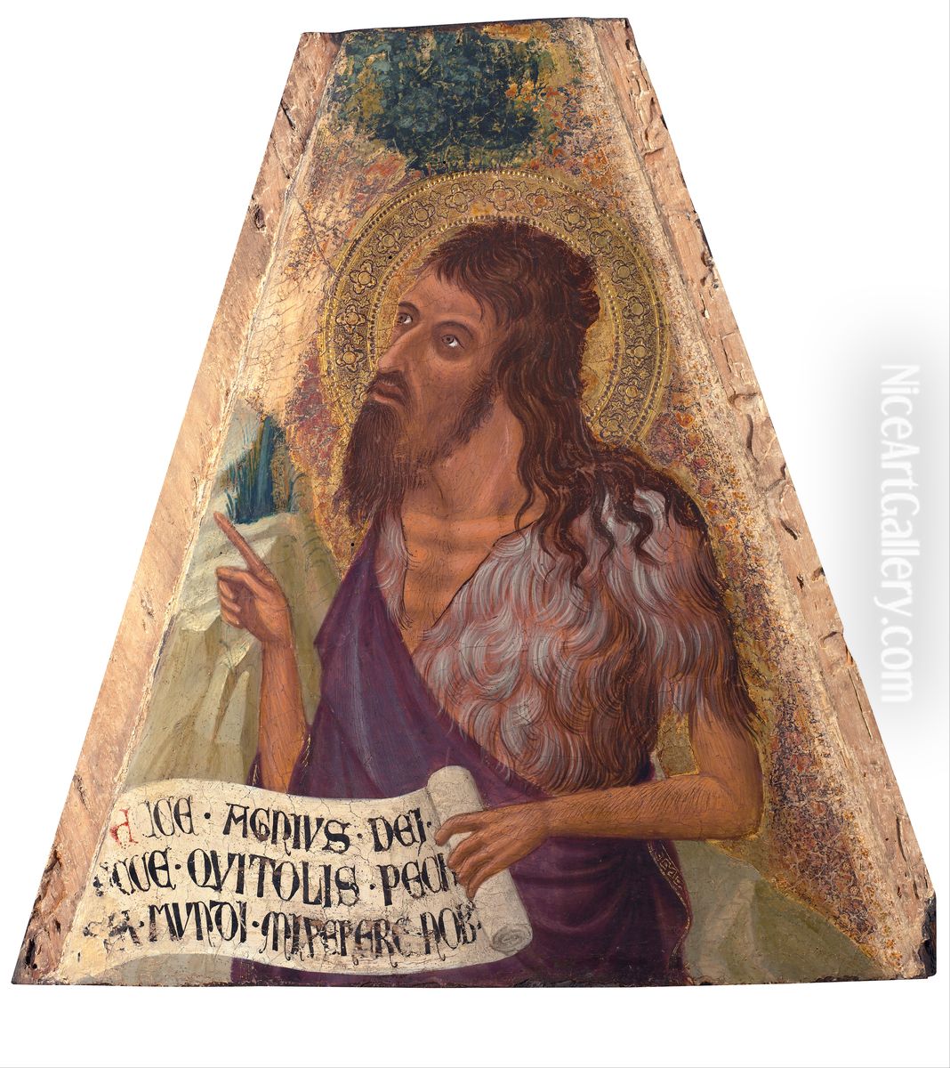 St. John the Baptist Oil Painting by Ambrogio Lorenzetti