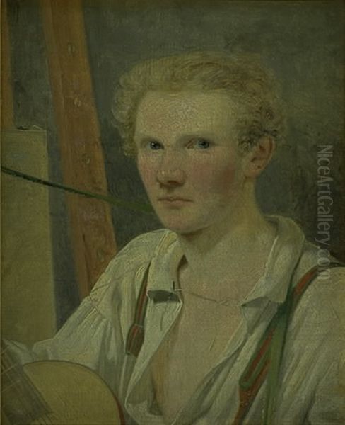 Self-Portrait Oil Painting by Wilhelm Bendz