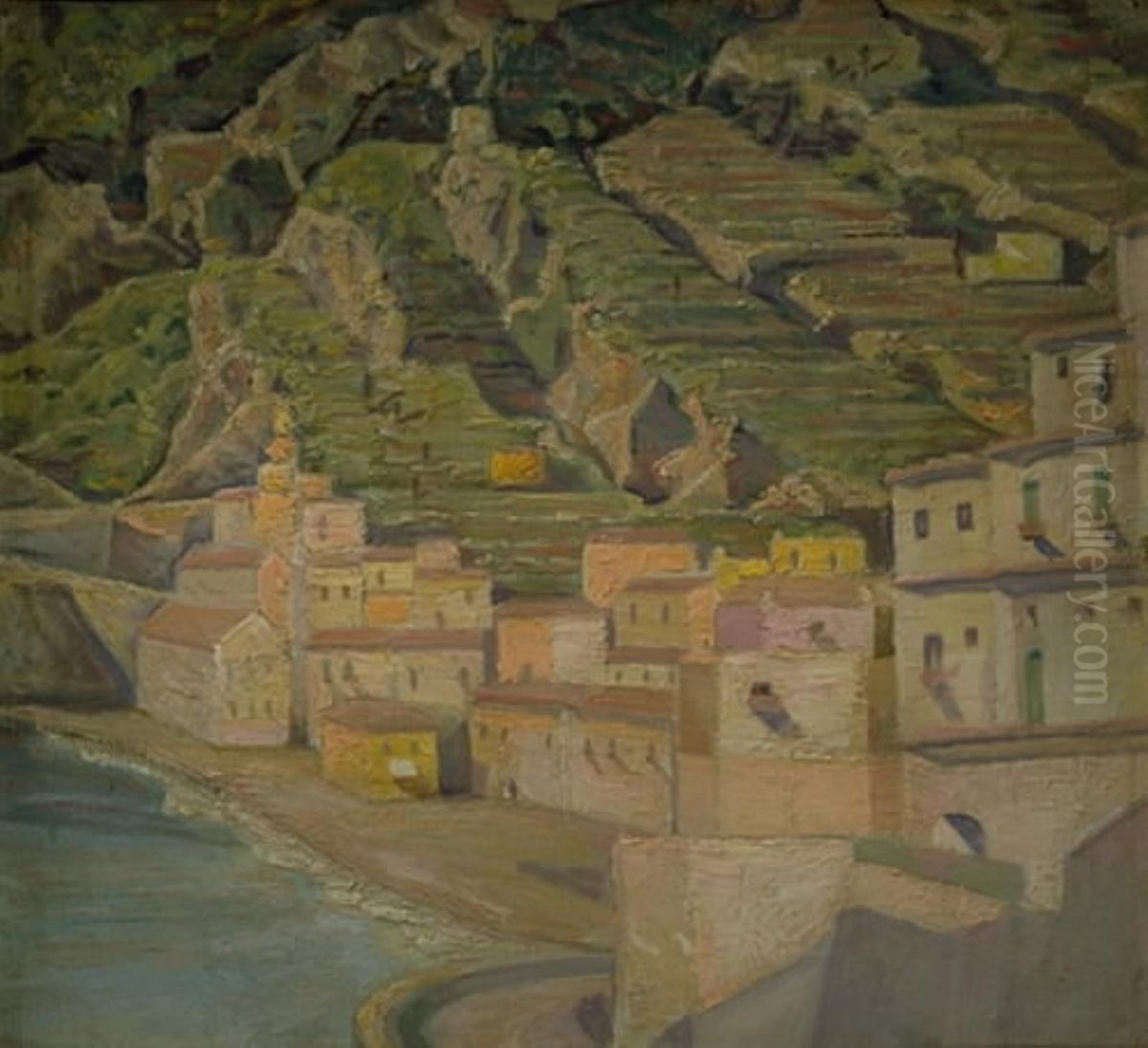 From Amalfi Oil Painting by Edvard Weie