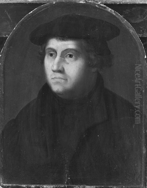Portrait of Luther Oil Painting by Albrecht Durer