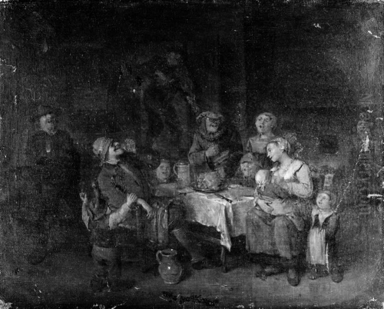 Peasants Merry-Making Oil Painting by Egbert Van Heemskerck