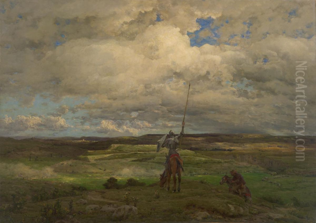 Don Quixote Oil Painting by Adrien Demont