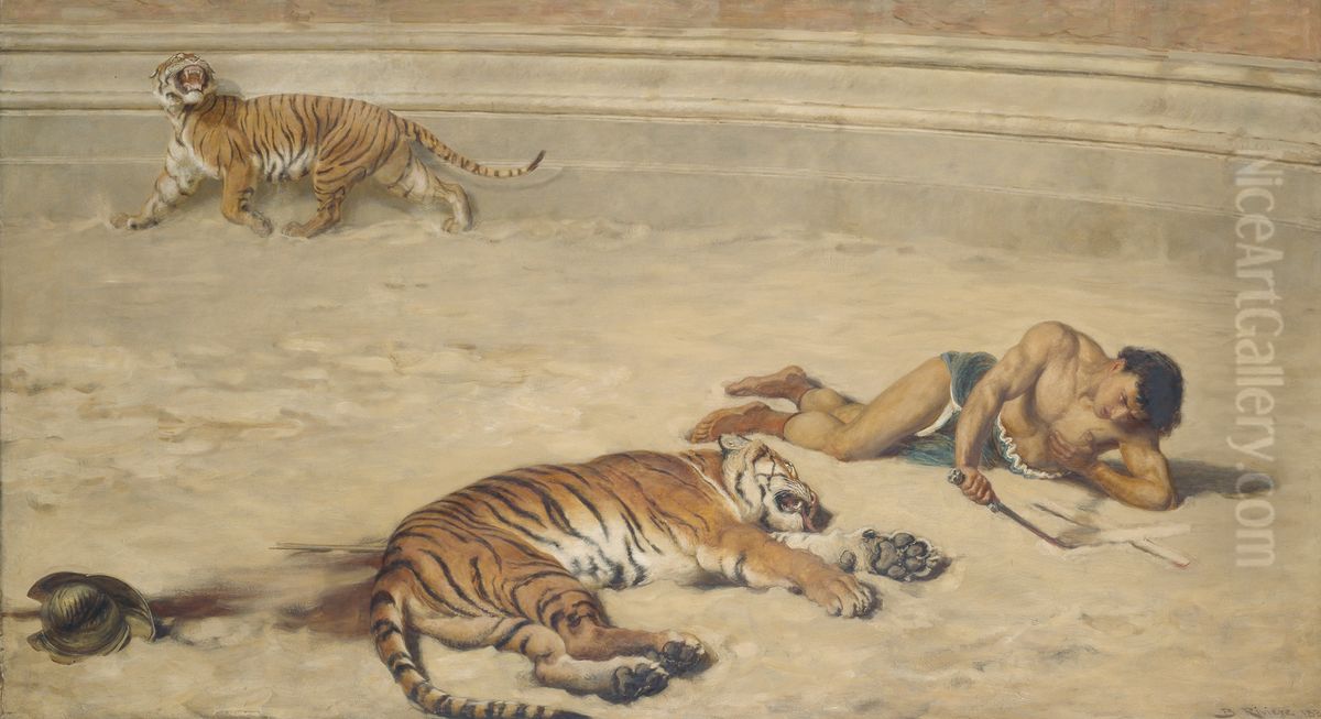 A Roman Holiday Oil Painting by Briton Riviere