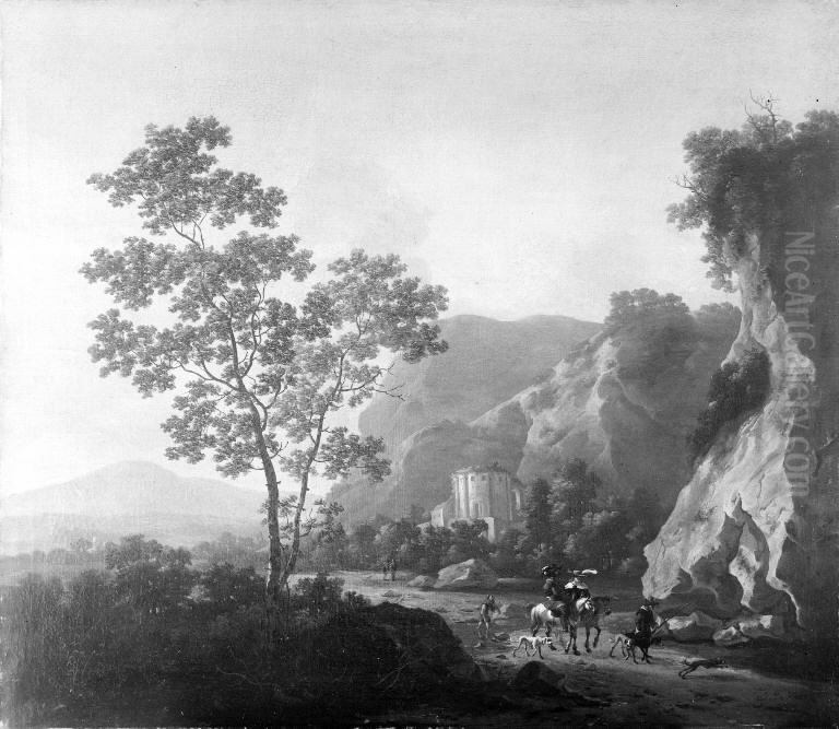 Southern Landscape Oil Painting by Jacob De Heusch