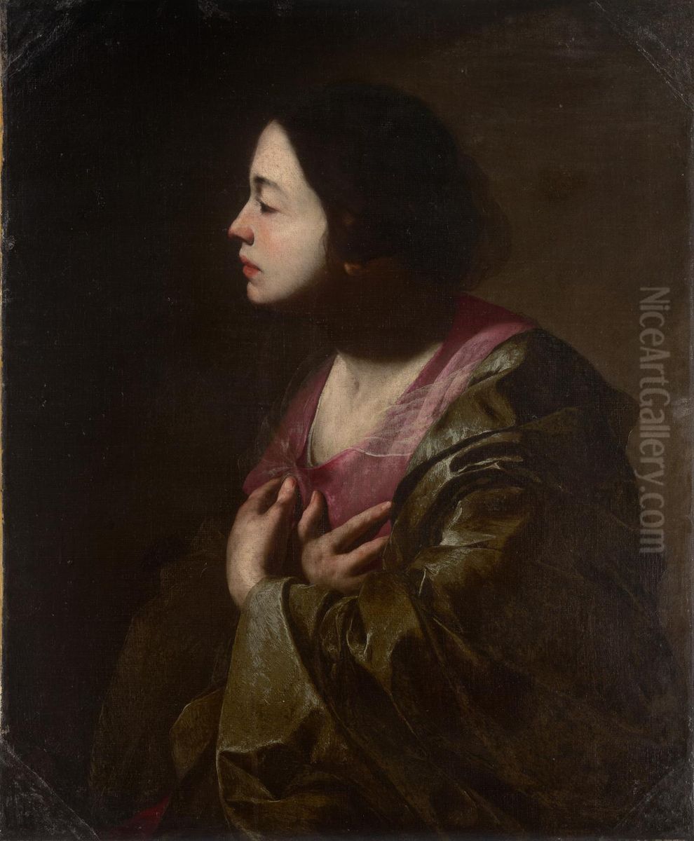 The Virgin Annunciate Oil Painting by Bernardo Cavallino