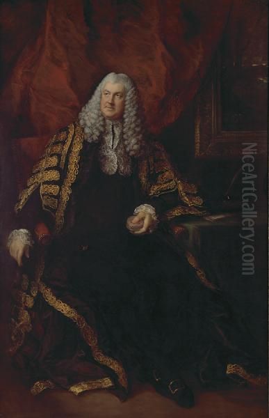 Portrait ofCharles Wolfran Cornwall(1735-1789) Oil Painting by Thomas Gainsborough
