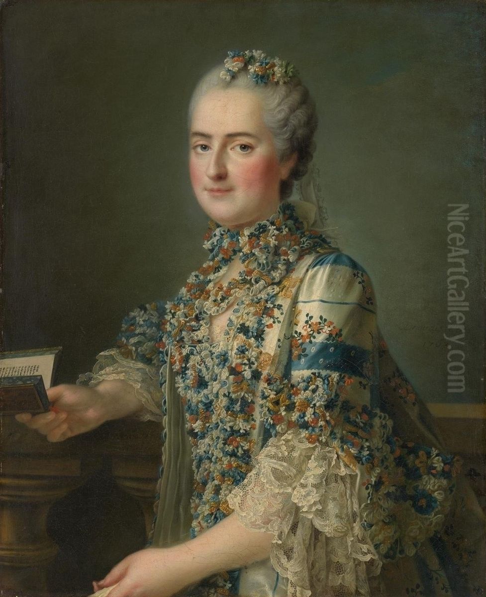 Louise-Marie de France, dit auparavant a tortMadame Sophie de France Oil Painting by Francois-Hubert Drouais