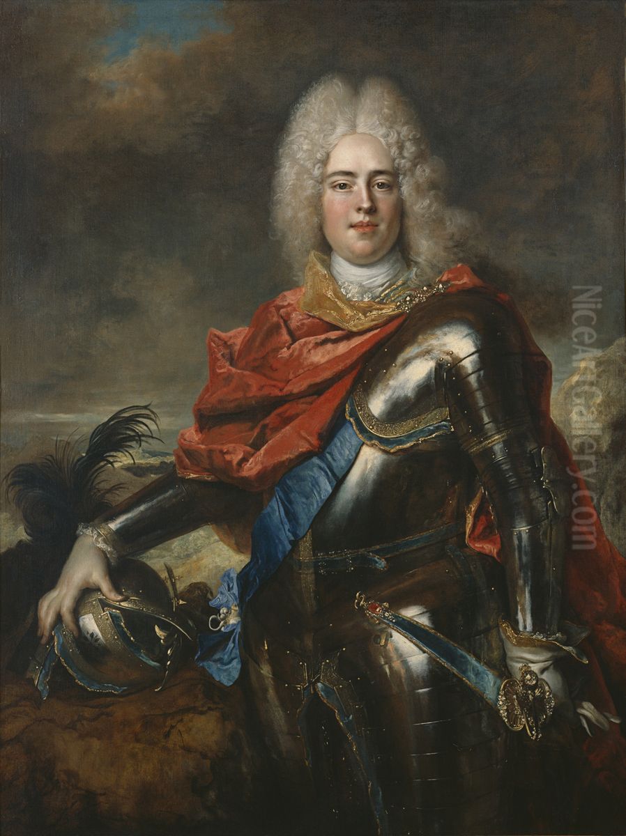 Crown PrinceFrederick Augustus of Saxony(1696-1763) Oil Painting by Nicolas de Largilliere