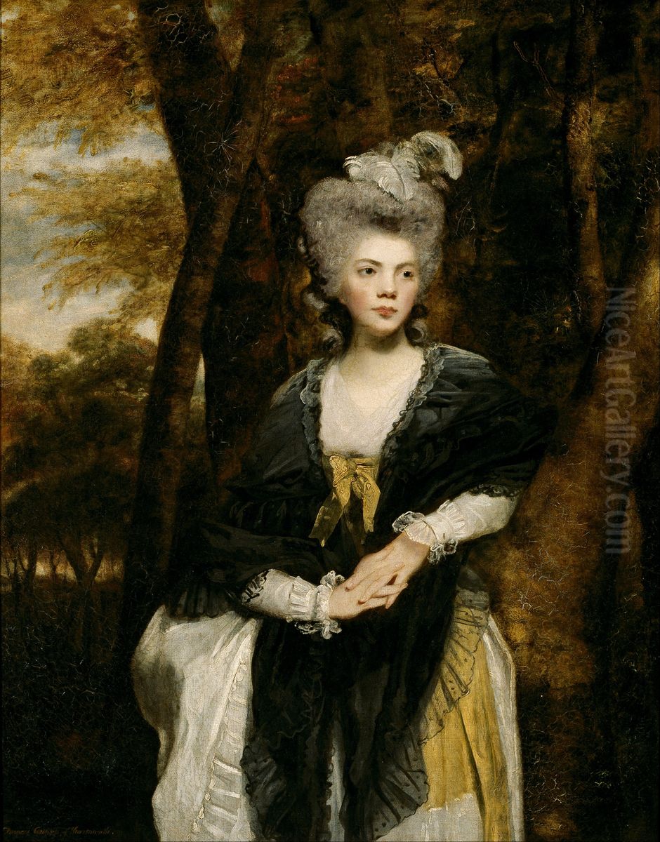 Lady Frances Finch Oil Painting by Of Sir Joshua Reynolds
