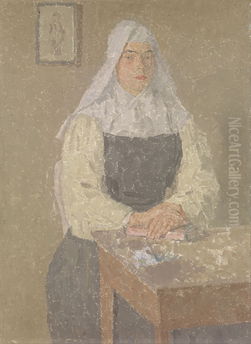 Y Lleian Oil Painting by Gwen John