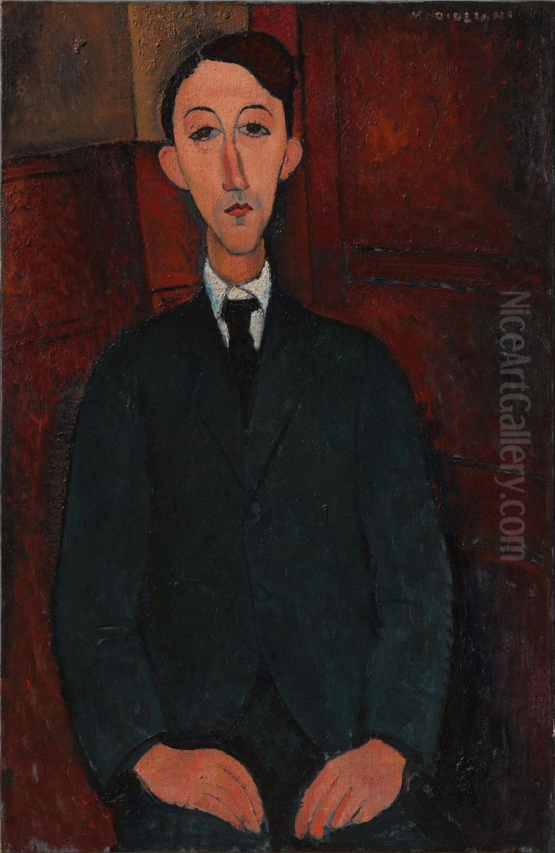 Portrait of the painter Manuel Humbert Oil Painting by Amedeo Modigliani