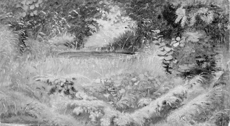 Woodland Lake Oil Painting by Vilhelm Kyhn