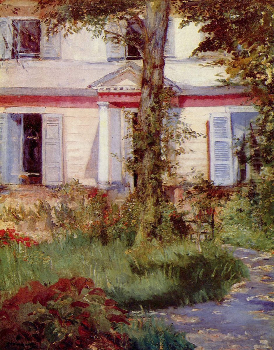 Maison a Rueil Oil Painting by Edouard Manet