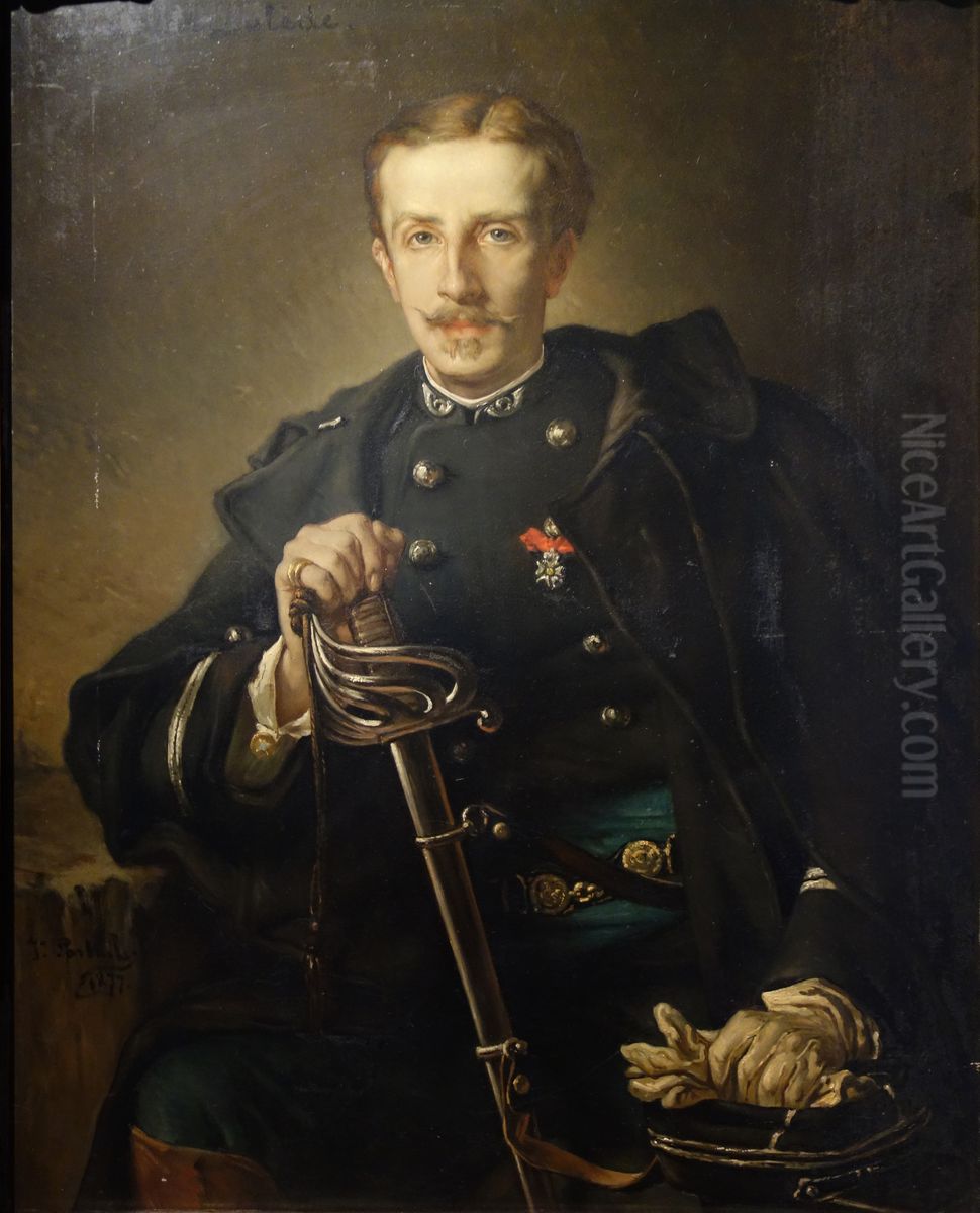 Paul Deroulede Oil Painting by Jean-Francois Portaels