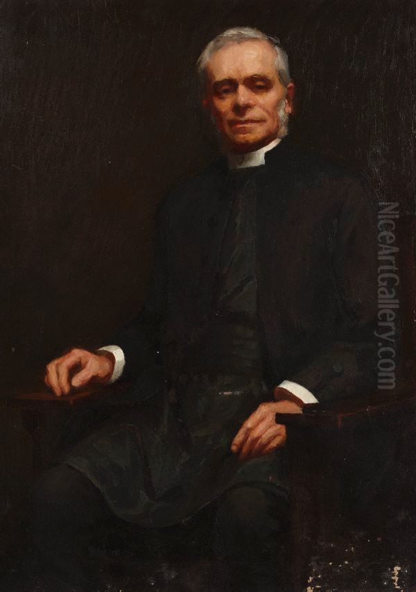 The Reverend Canon Boyce Oil Painting by Julian Ashton