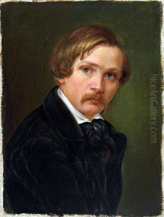 Portrait ofEugene von Guerard Oil Painting by Friedrich Boser