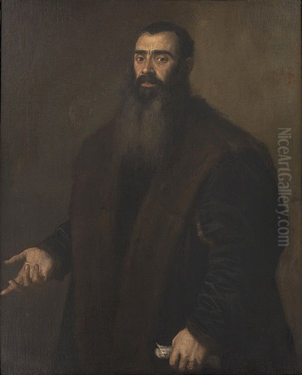 Portrait of Willibald Imhoff Oil Painting by Titian
