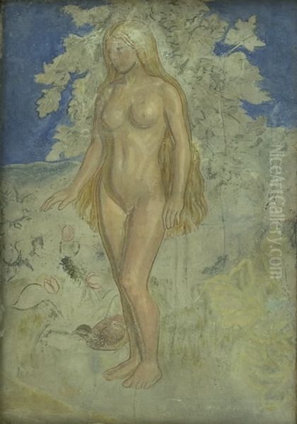 Eve. Oil Painting by Niels Larsen Stevns
