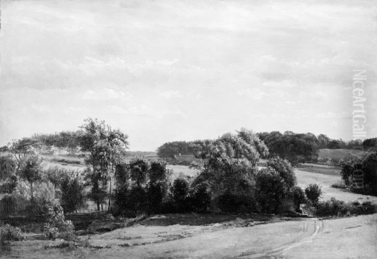 View near Rugaard, Funen Oil Painting by Dankvart Dreyer