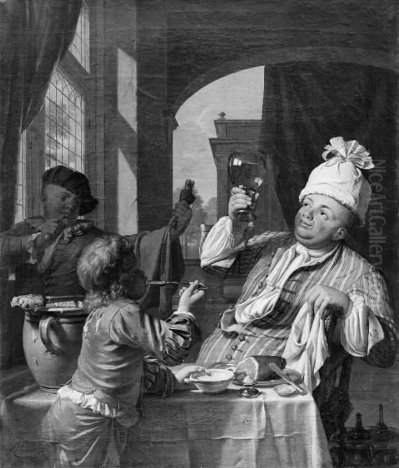 The Sense of Taste. Oil Painting by Krzysztof Lubieniecki