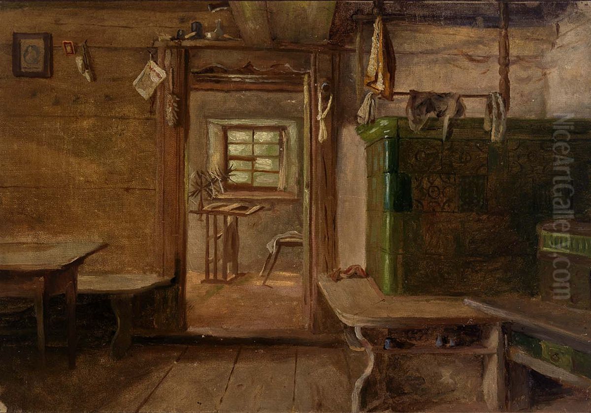 Interior of a House Oil Painting by Eliphalet Andrews
