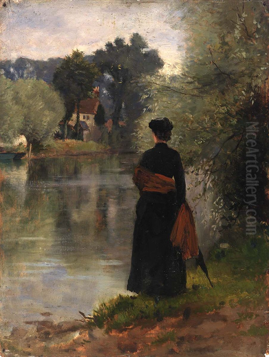 Promenade Oil Painting by Eliphalet Andrews