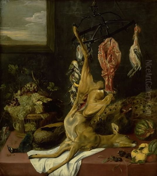 Game and Fruits Oil Painting by Frans Snyders