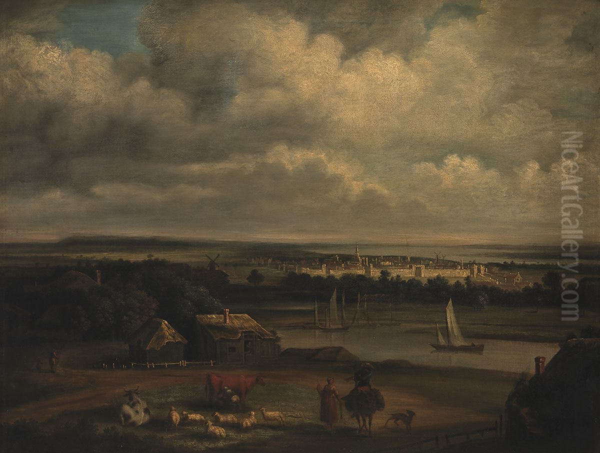 Landscape Oil Painting by Philips Koninck