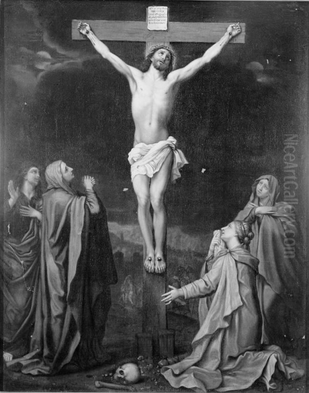 Christ on the Cross Oil Painting by Agostino Carracci
