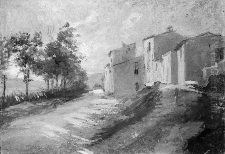 Road near Sulmona, Italy Oil Painting by Theodor Esbern Philipsen