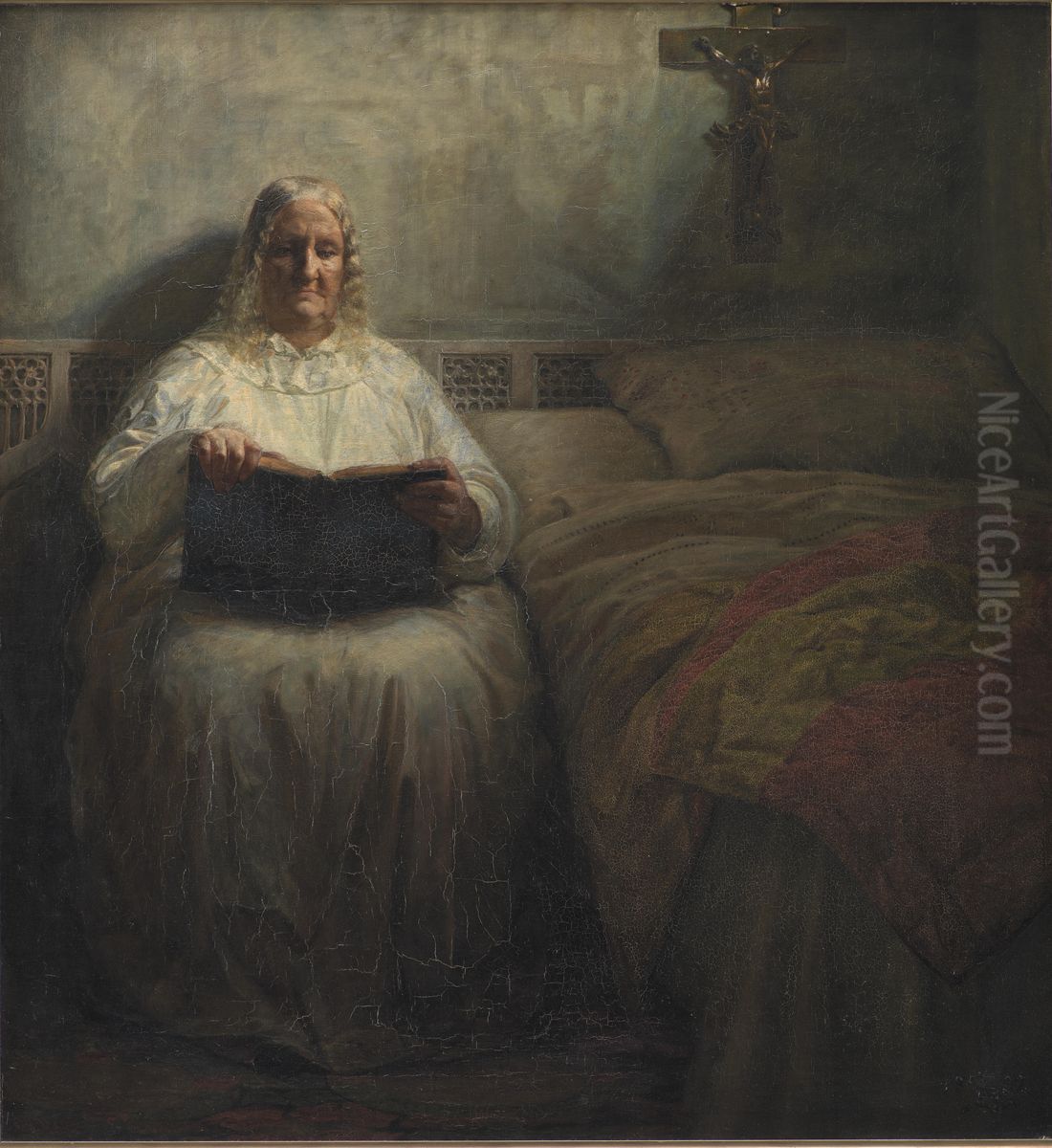 Leonora Christina in the Maribo Monastery Oil Painting by Kristian Zahrtmann