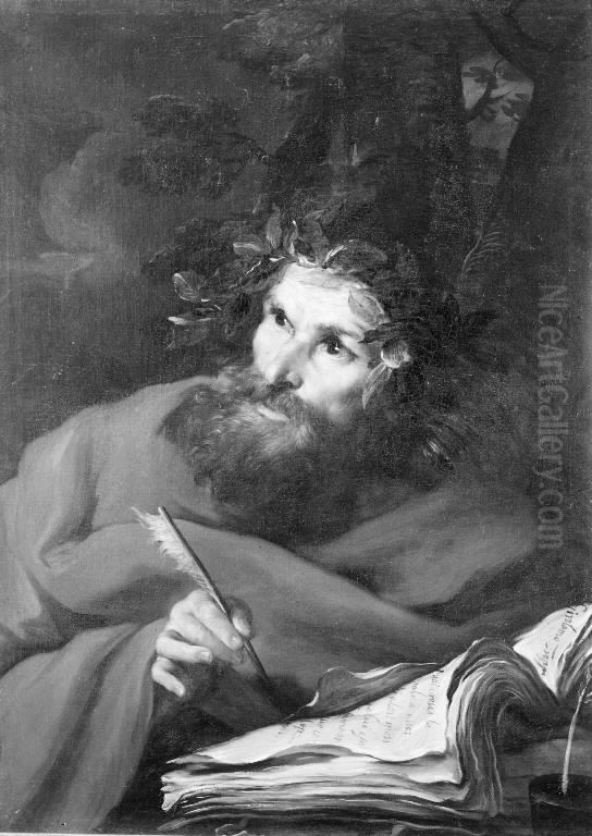 Virgil Oil Painting by Girolamo Troppa