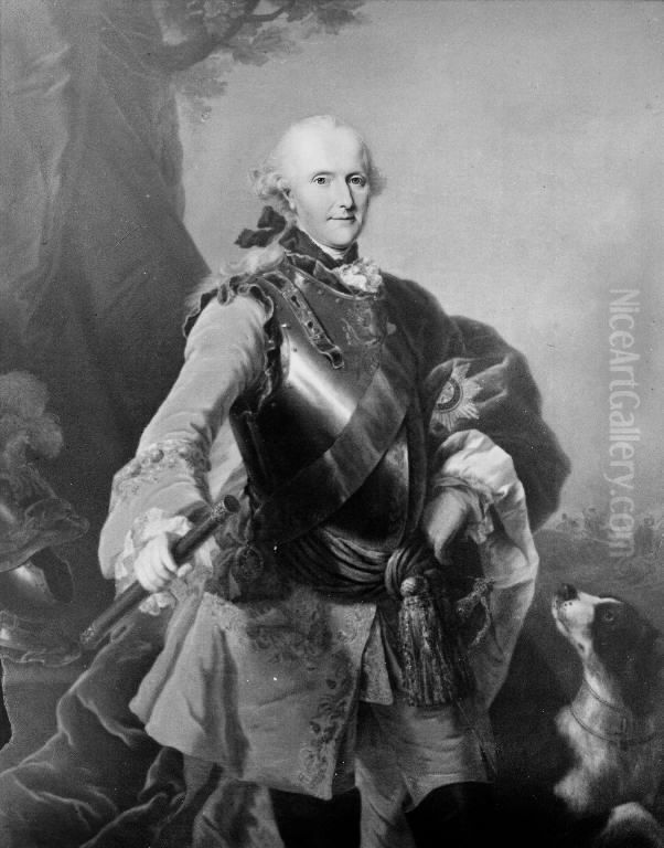 Portrait of Ferdinand of Brunswick (1721-1792) Oil Painting by Johann Heinrich Tischbein