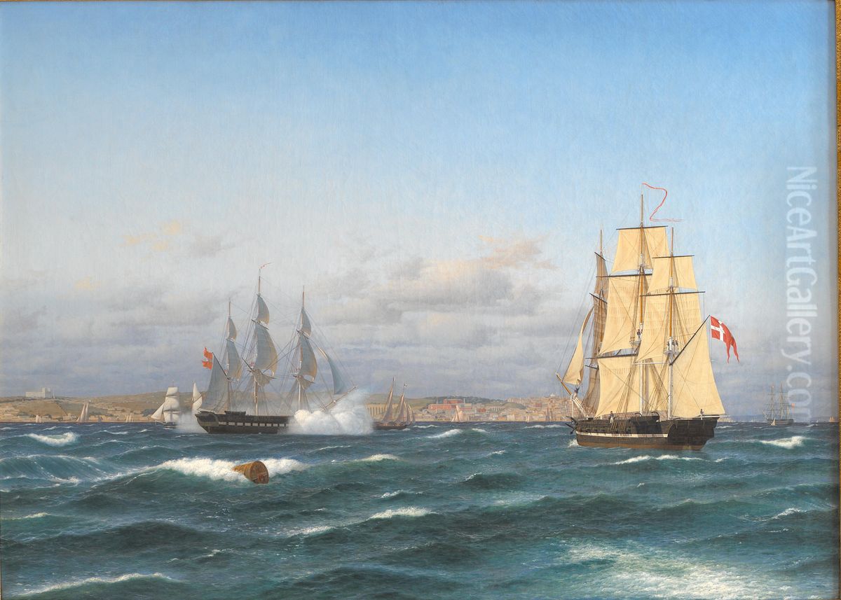 Lissabons rhed Oil Painting by Carl Dahl