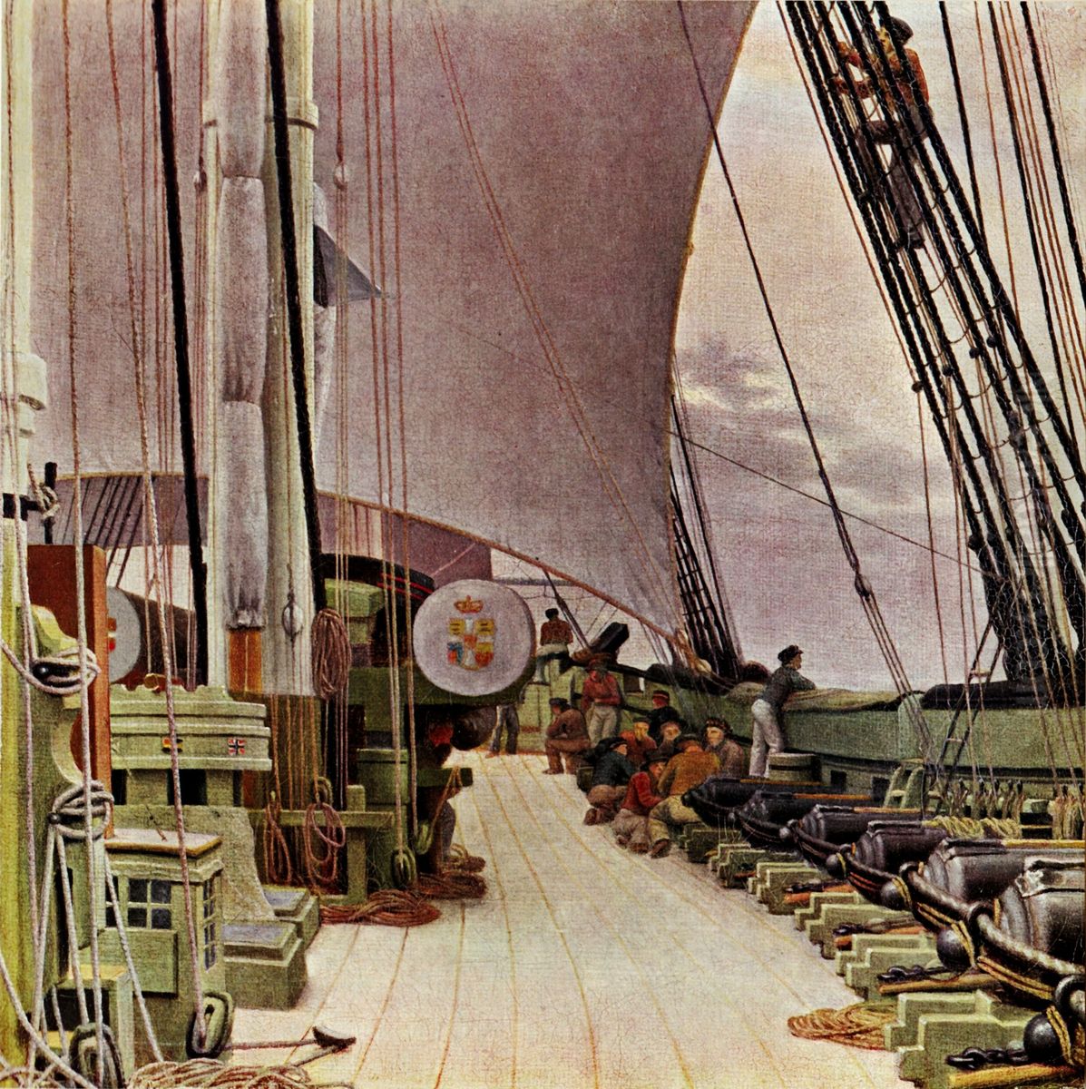 The Starboard Battery and the Deck of the Corvette 