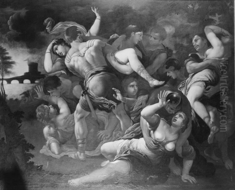 The Rape of the Sabine Women Oil Painting by Luca Giordano