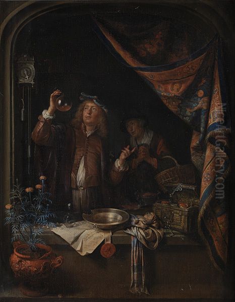 A Visit to the Doctor Oil Painting by Gerrit Dou