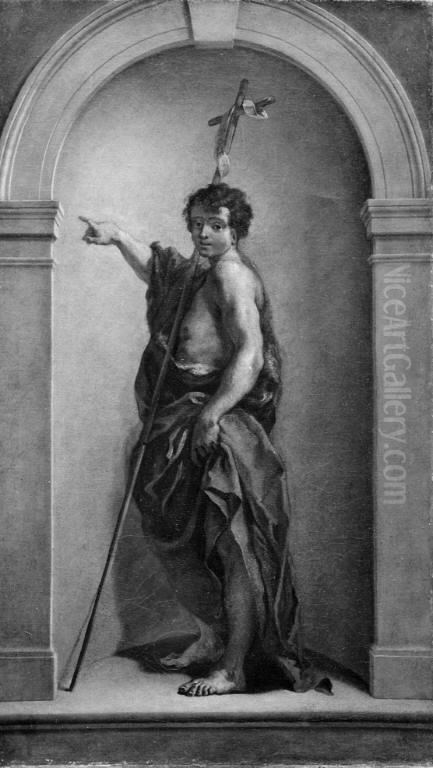 St John the Baptist Oil Painting by Annibale Carracci