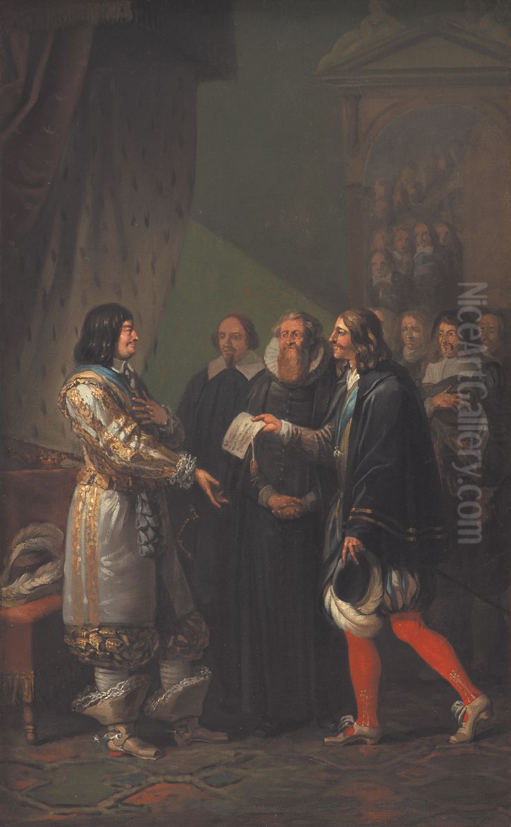 Absolute Monarchy Assigned to Frederik III in 1660 Oil Painting by Nicolai Abildgaard