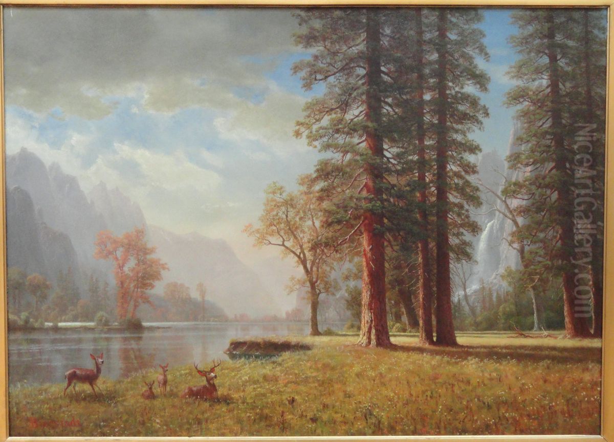 The Hetch Hetchy Valley, California Oil Painting by Albert Bierstadt